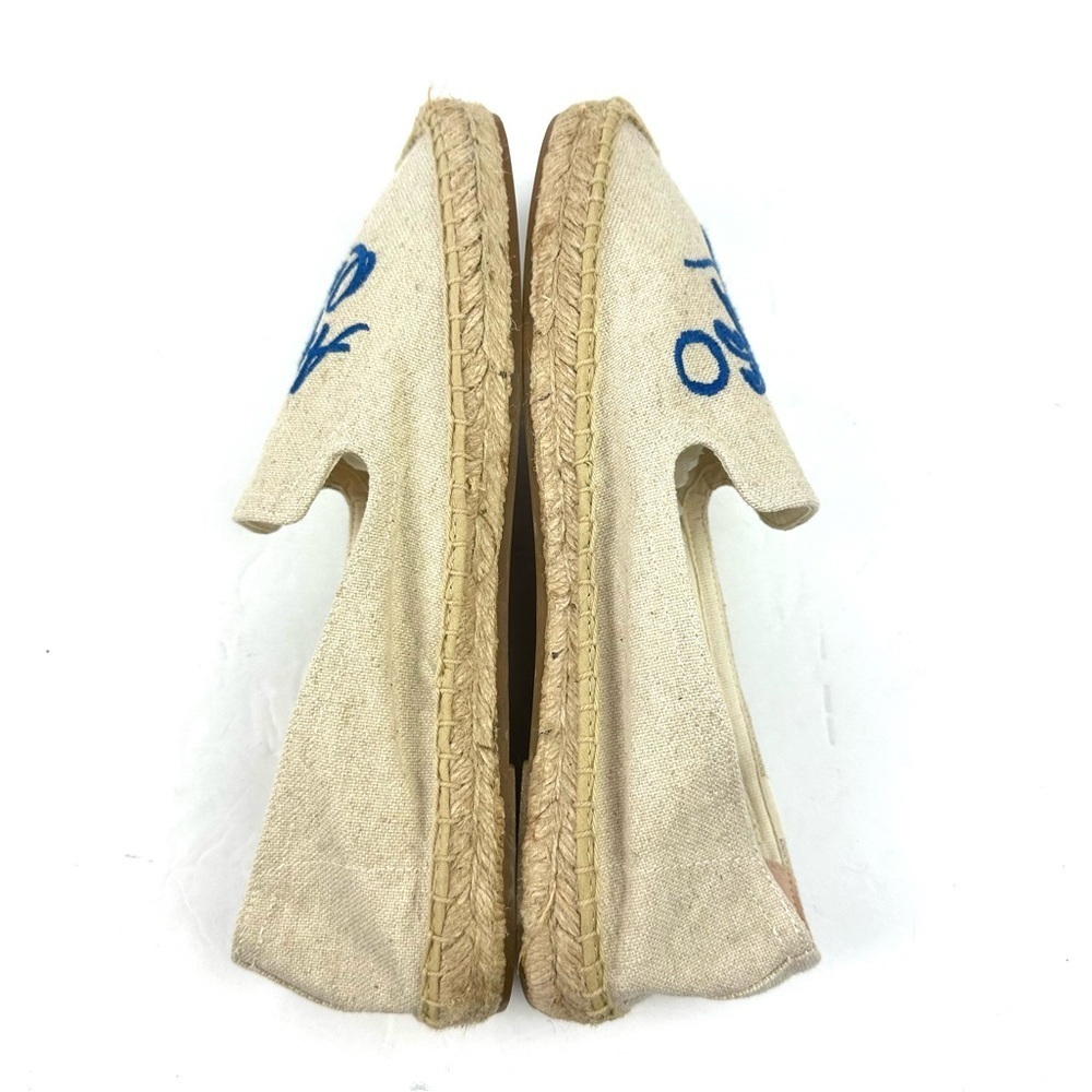 Soludos Rosewood Espadrilles Flats 10 Mayakoba Aqui Me Quedo Shoe Womens New - Picture 5 of 8